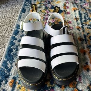 Dr. Martens White Women Blaire Sandals